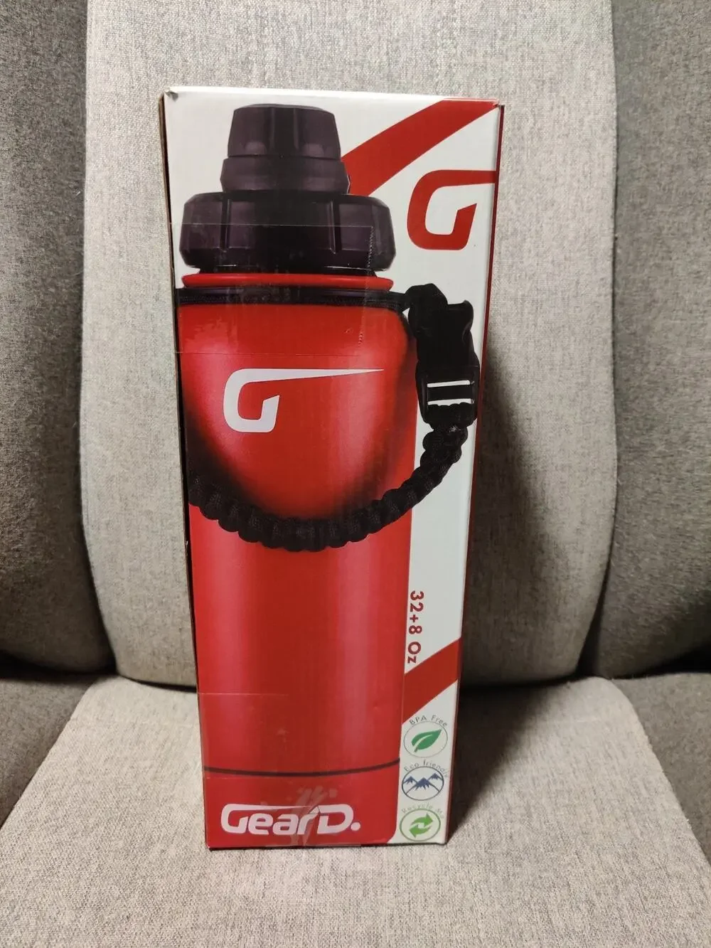 Gear'D Insulated Steel Double Insulated Powder Coated Flask 32 oz - Red